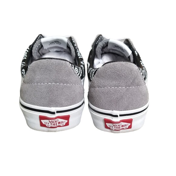 Vans Sk8-Low Paisley Gray Suede Sneakers Womens Size 6 EUC - Picture 6 of 12